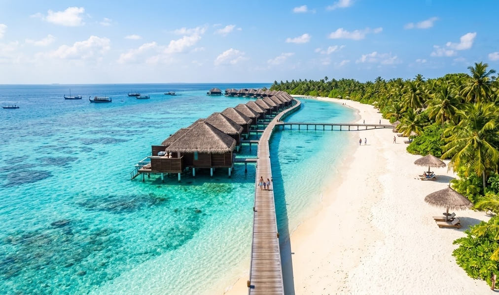 Курорты Мальдив — виллы над водой и океан